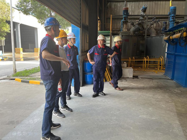 集團公司到建材公司檢查安全環(huán)保工作