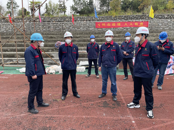 公司黨委書記檢查指導田家炳中學隔離點項目建設工作 公司黨委書記檢查指導田家炳中學隔離點項目建設工作